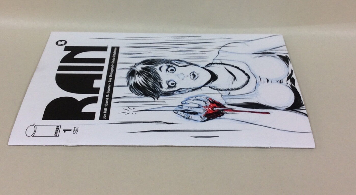 Rain #1 (2022) Image Sketch Cover Variant Comic W Original Art Dave Castr Art