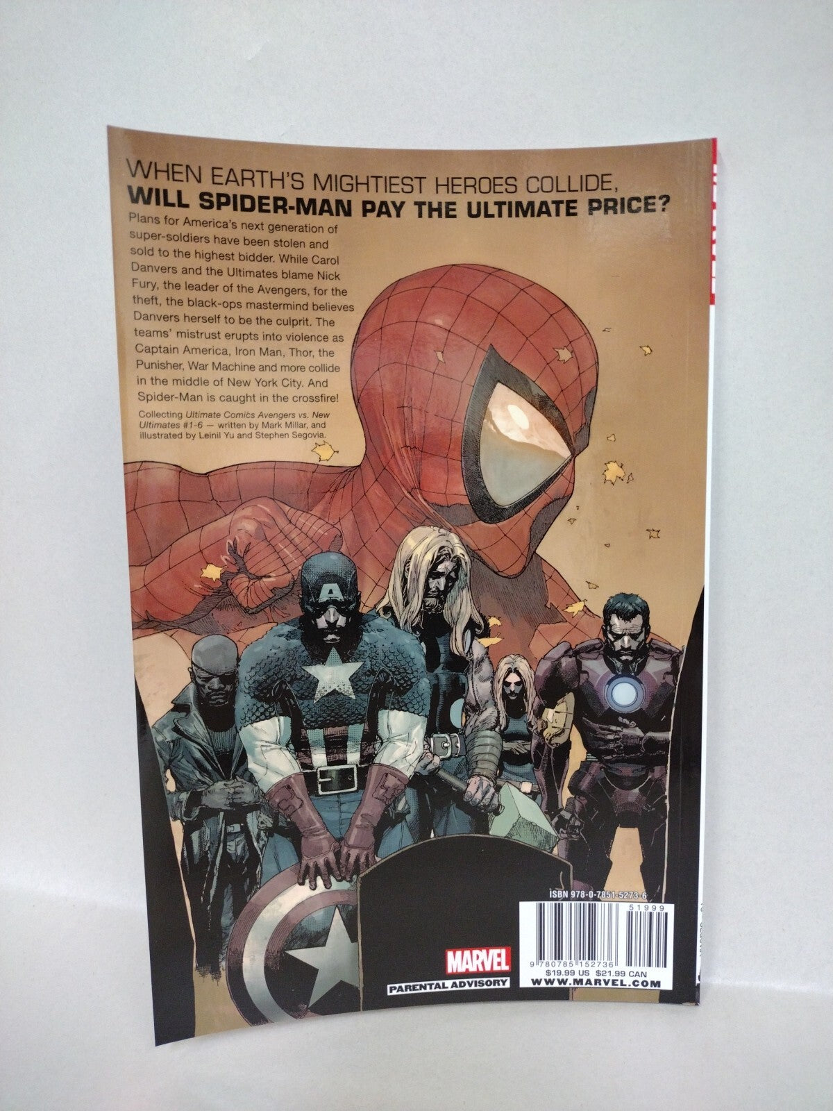 AVENGERS VS NEW ULTIMATES Death Of Spider-man (2011) TPB Mark Millar New 