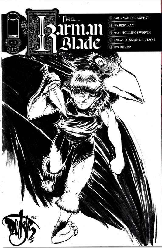 Karman Blade #1 (2026) Image Comic Sketch Cover W Original Dave Castr Anatta Art