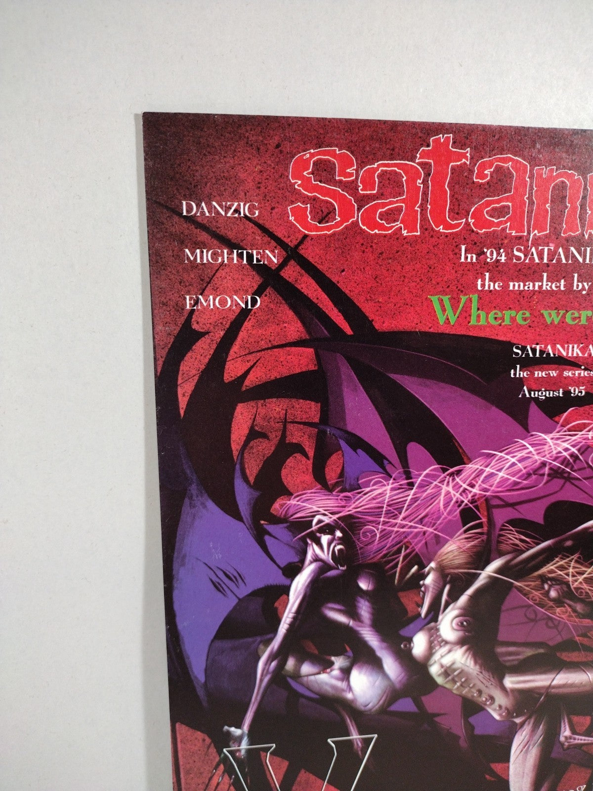 Satanika #4 (1995) Verotik Danzig Comic Martin Emond Nancy Collins Cover VF-NM