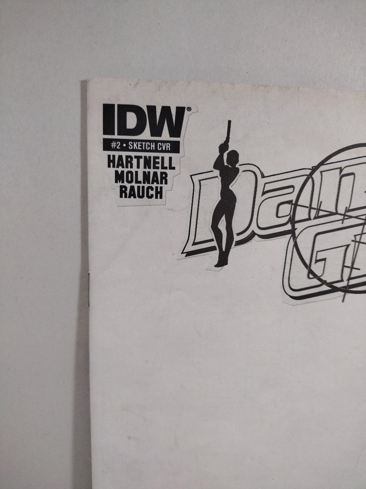 DANGER GIRL RENEGADE #2 (2015) IDW Comic Blank Sketch Variant Cover NM