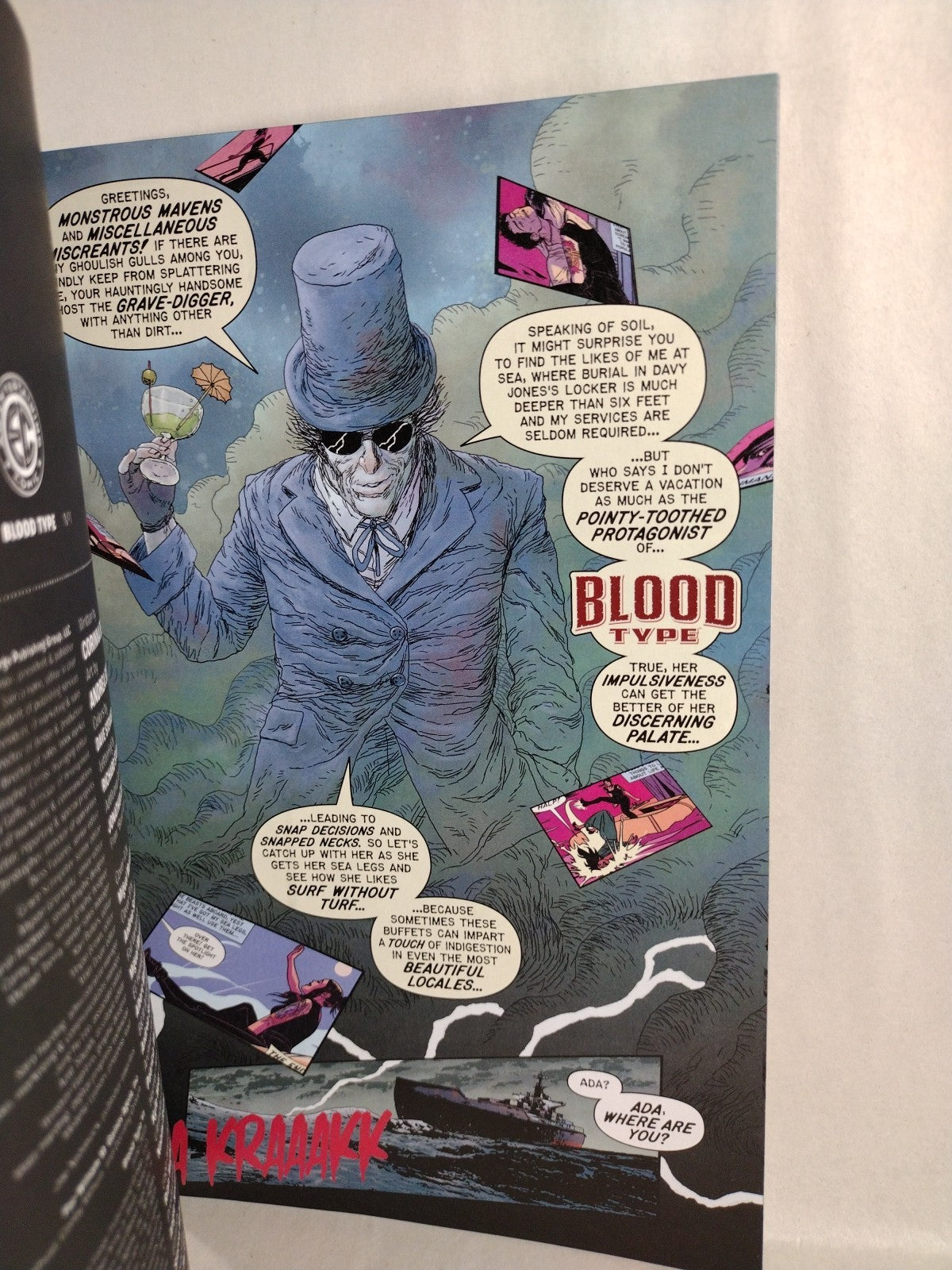 Blood Type #1 (2025) Oni EC Comic Sketch Cover Variant W Original Dave Castr Art