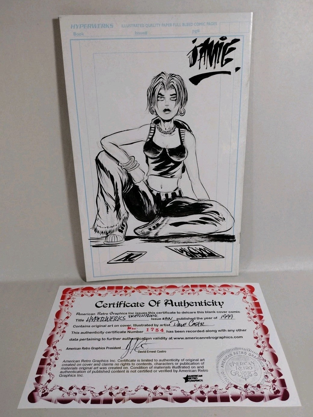Hyperwerks Sketchbook '99 Karl Altstaetter Comic W Original Dave Castr Deity Art