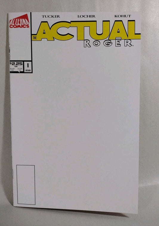 Actual Roger #1 (2018) Alterna Comic Blank Sketch Variant Cover Tucker New NM