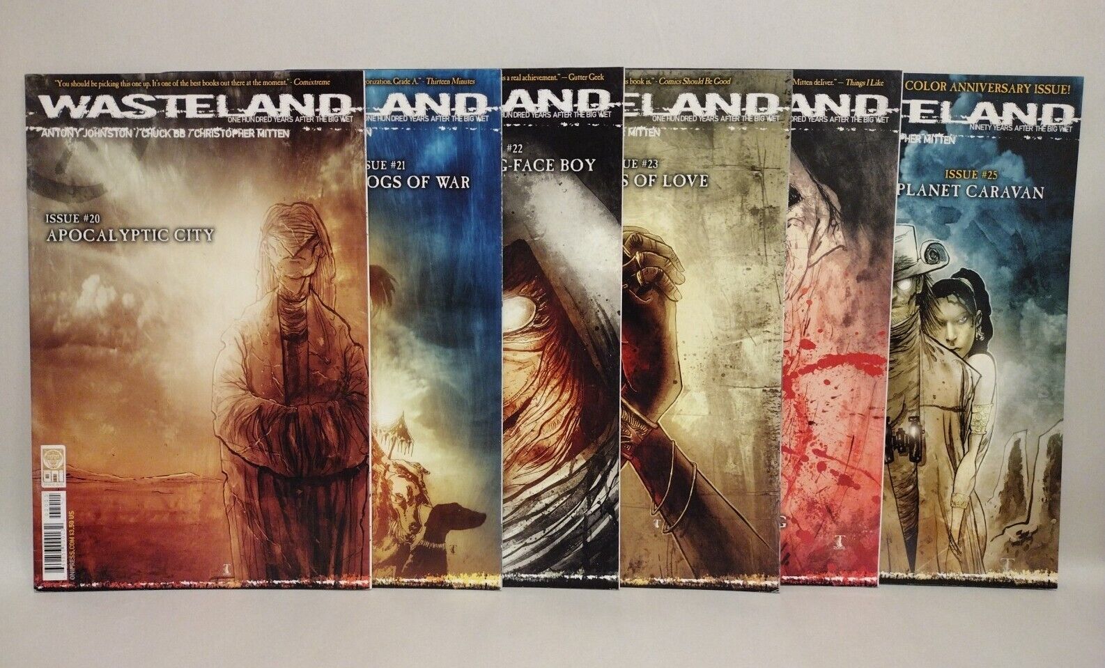 Wasteland (2008) Oni Comic Set #20 21 22 23 24 25 Anthony Johnston Reader Lot