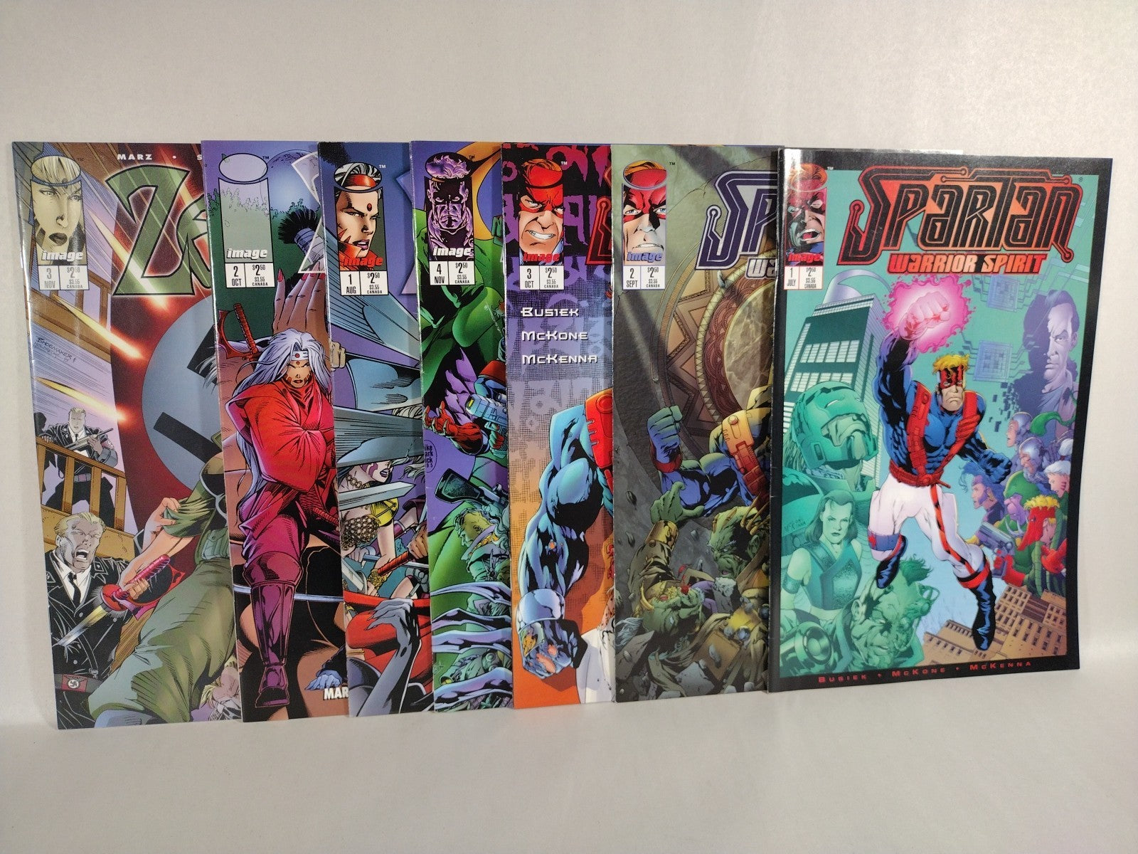 2 Complete 1995 Wildcats Solo Series Spartan: Warrior Spirit #1-4 Zealot #1-3