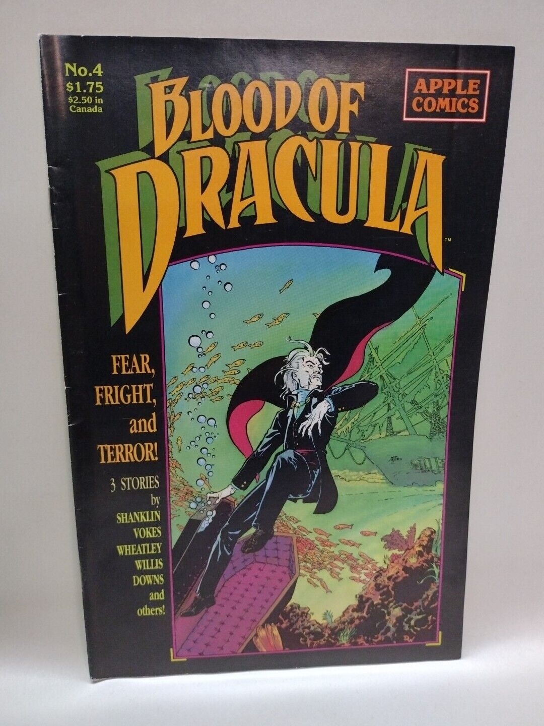 Blood of Dracula (1988) #4 Daemon Willis Mark Wheatley Cover Art Apple Comics