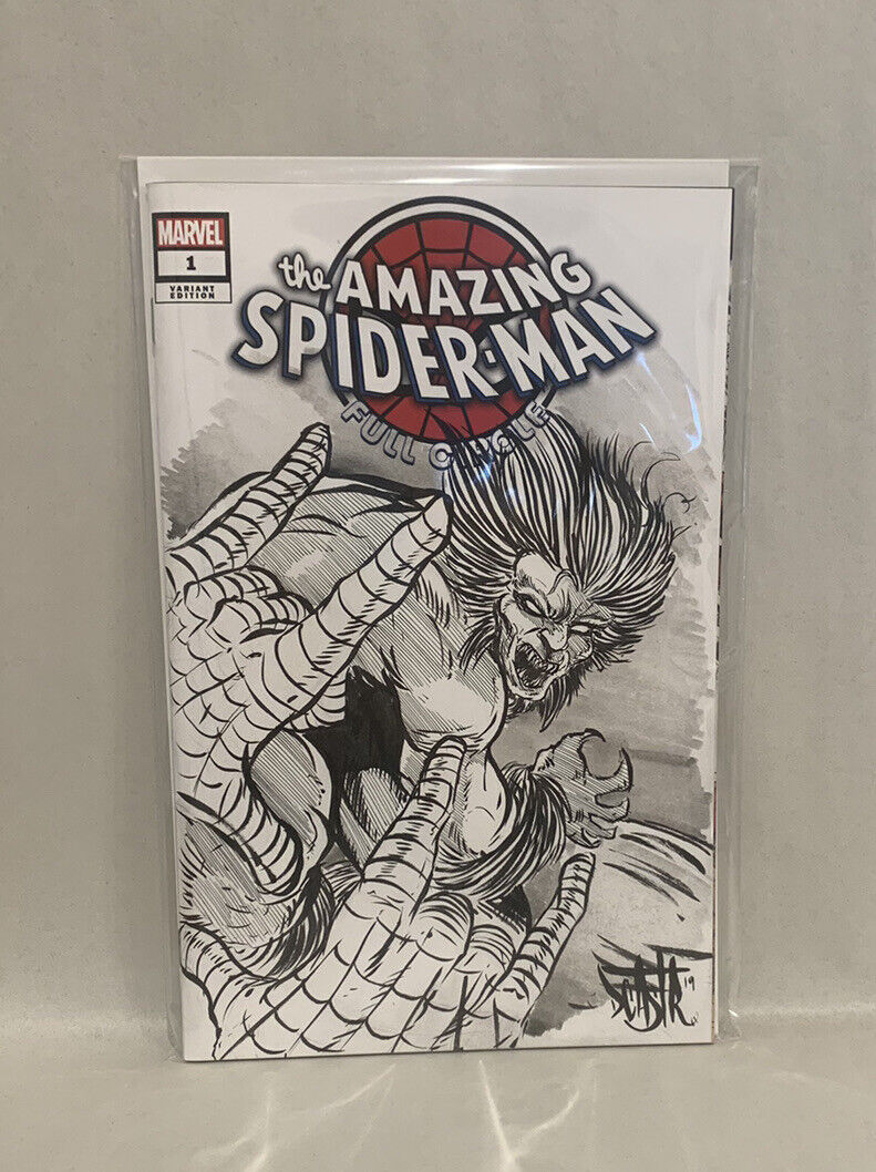 SPIDER-MAN, AMAZIN #1 Blank Sketch Variant Cover Comic W Original Art Dave Castr
