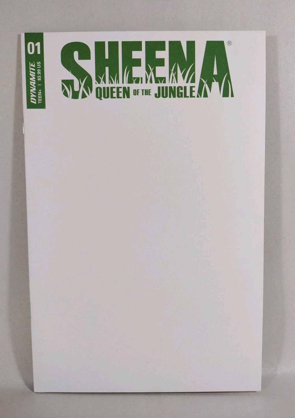 Sheena Queen Of The Jungle #1 (2021) Dynamite Blank Sketch Cover Variant NM