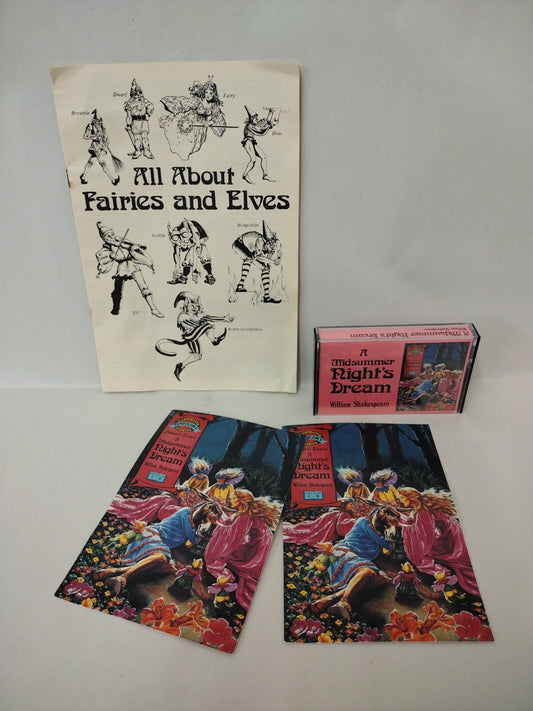 A Midsummer Night's Dream (1991) Pendulum Press Cassette W Booklet + Postcards