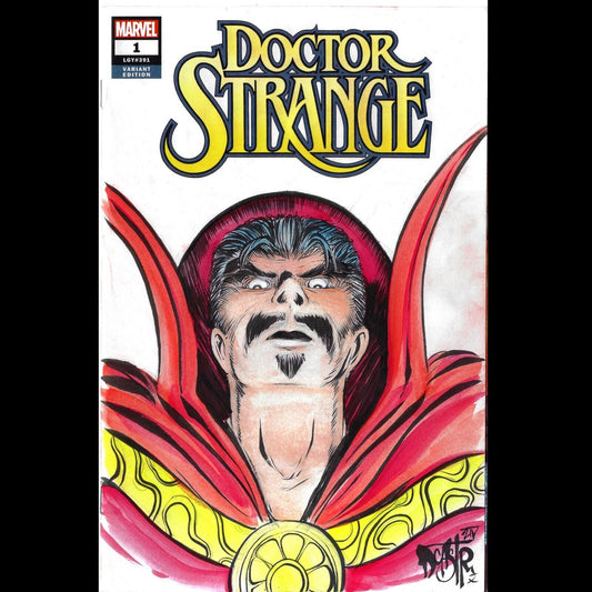 Doctor Strange (2018) #1 Marvel Blank Cover Variant Comic W Original DCastr Art