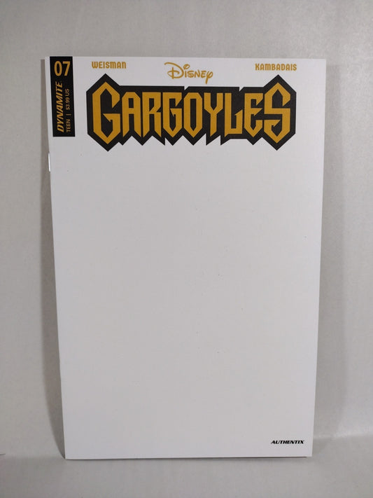 Gargoyles #7 (2023) Disney Dynamite Blank Sketch Variant Cover Comic NM