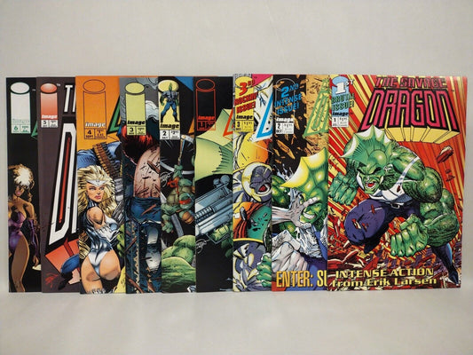 Savage Dragon (1993) Image Comic Lot Set Vol 1 #1-3 Vol 2 #1-6 Erik Larsen VF-NM