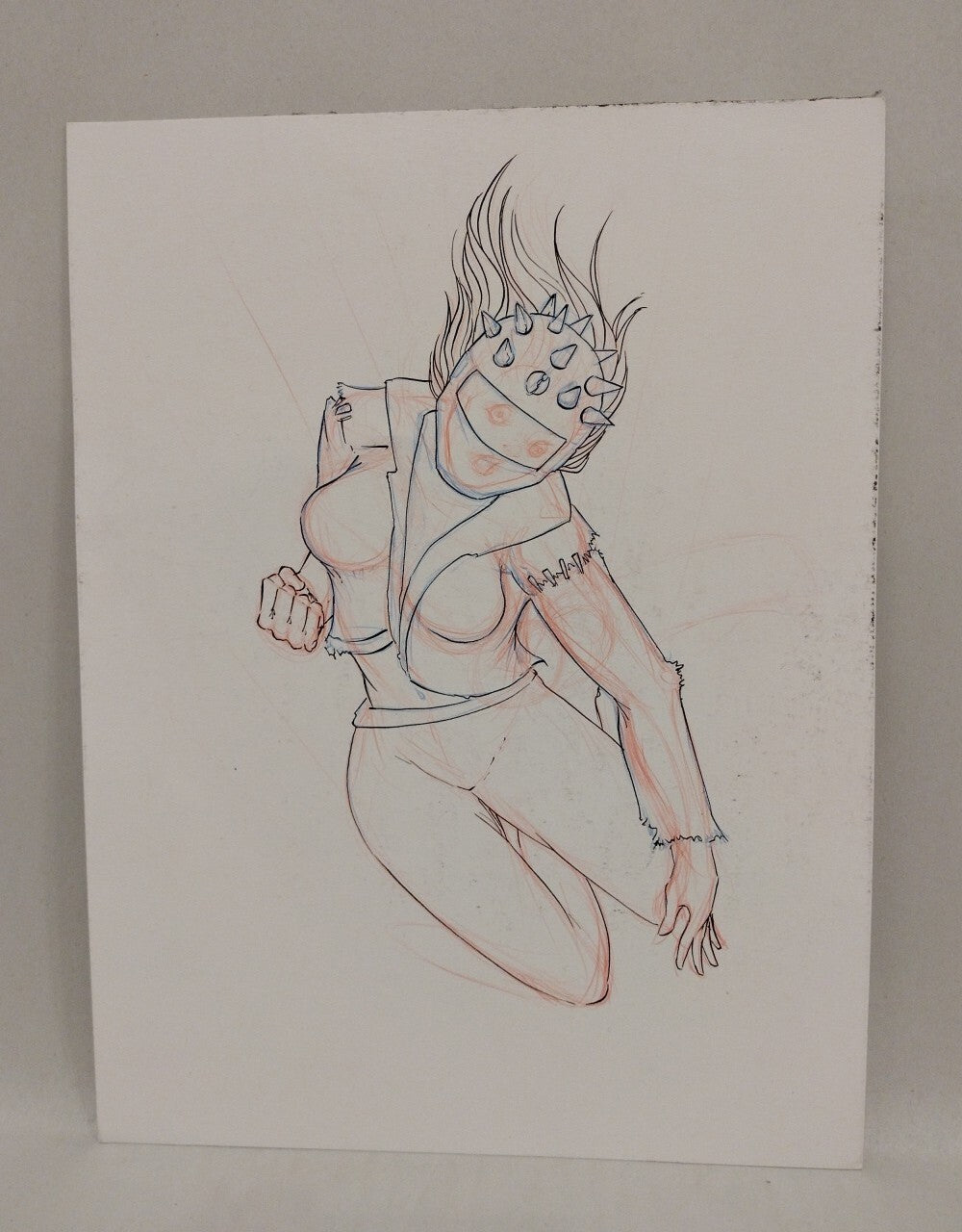 Potato Mummy 9 x 12" Original Dave Castr Ink Illustration Art W ARG COA #65