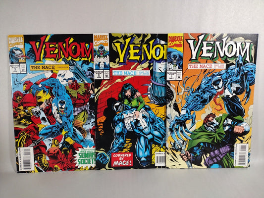 Venom The Mace (1994) Complete Marvel Comic Series #1 2 3 Liam Sharp Carl Potts