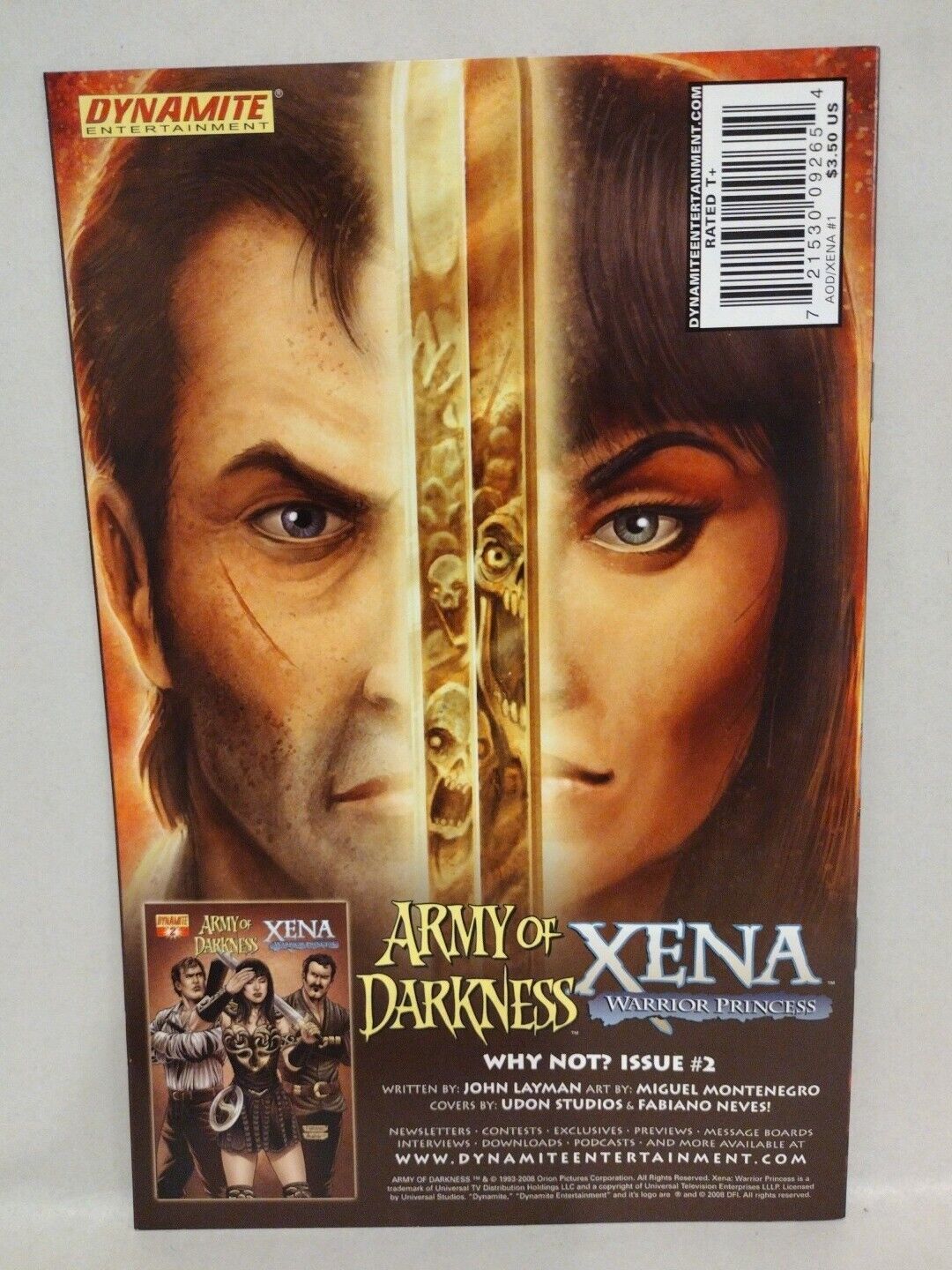 Army Of Darknes / Xena (2008) Vol 1 & 2 Complete Dynamite Comic Sets 1 2 3 4