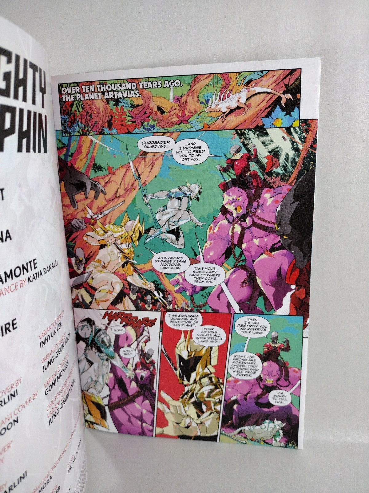 MIGHTY MORPHIN #1 (2020) Red Sketch Cover Variant Comic W DCastr Red Ranger Art