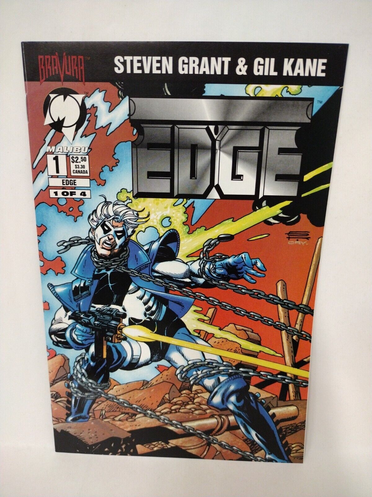 EDGE (1994) #1-3 +Variant Complete Bravura Malibu Comic Series Gil Kane S. Grant