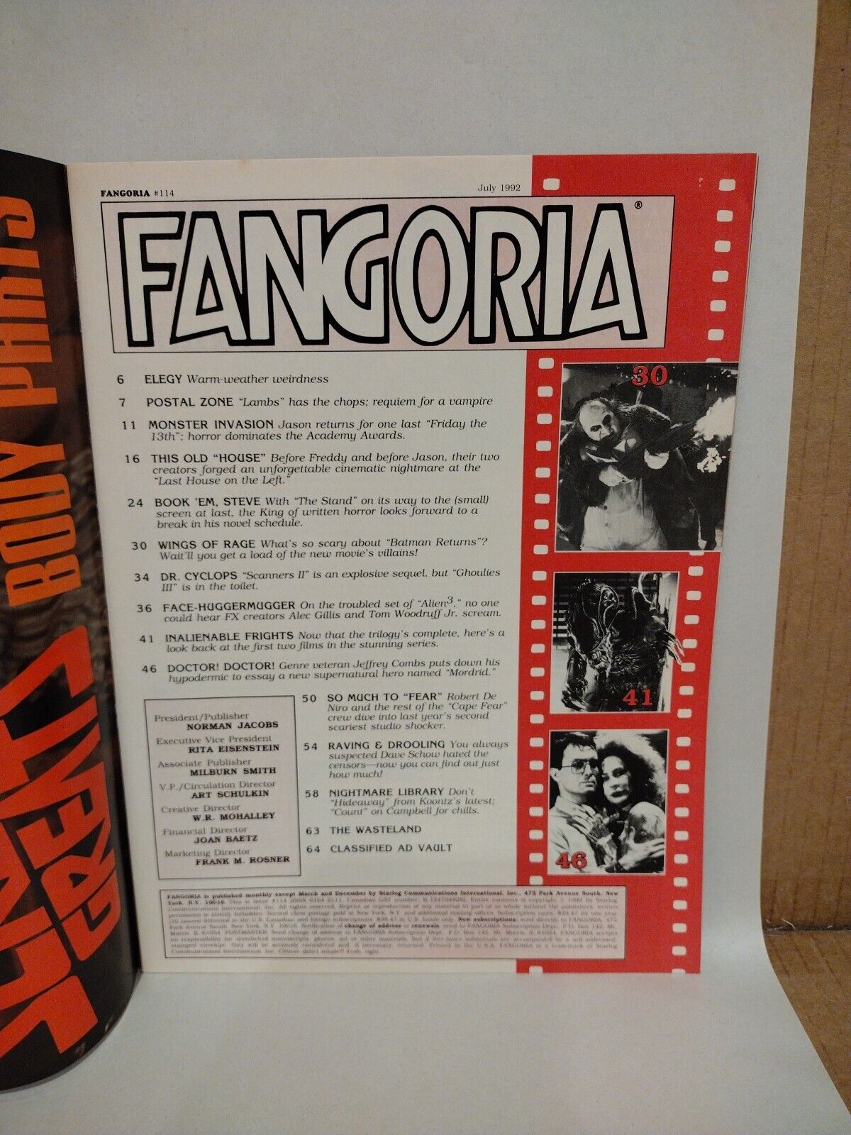 FANGORIA Magazine #114 (1992) Friday The 13th Cape Fear Batman Pet Cemetery II