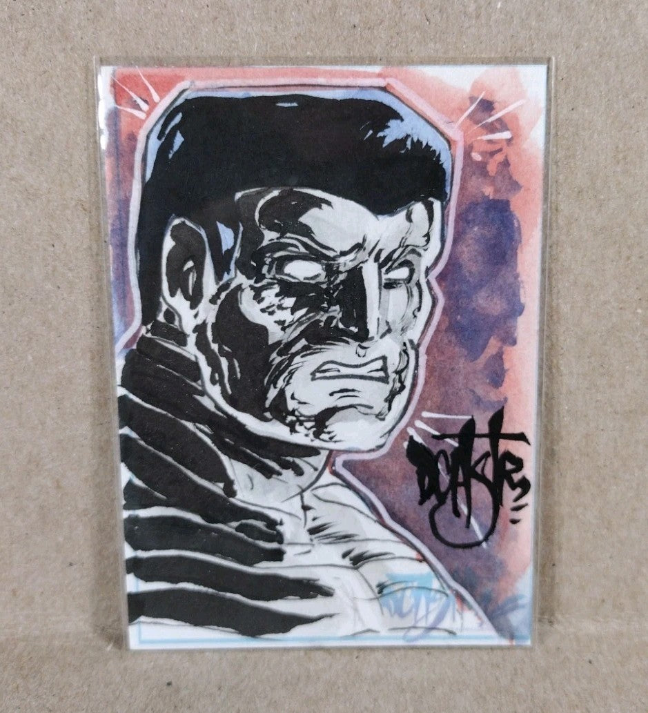 Dave Castr Crusin (2025) OAC Sketch Card W Original Marvel Colossus Art 