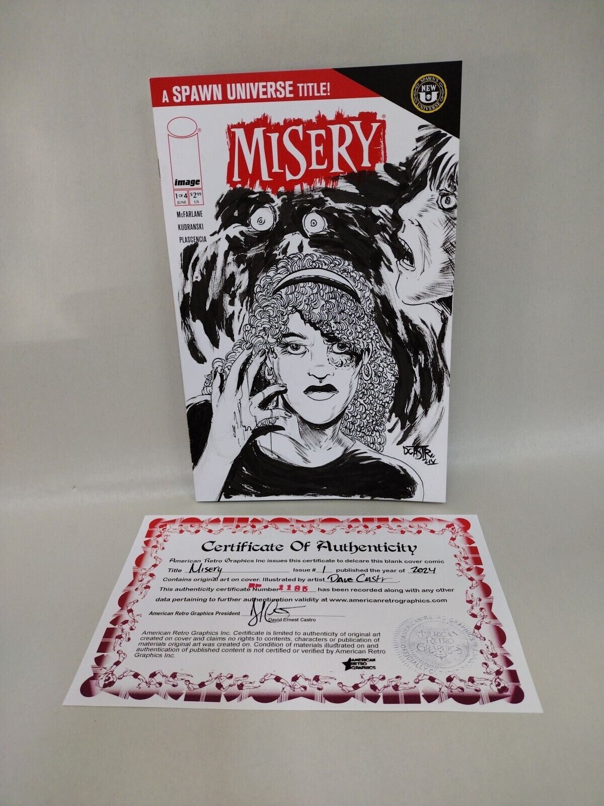 Misery 1 (2024) Image Comic Sketch Cover Variant W Original Cyan Dave Castr Art