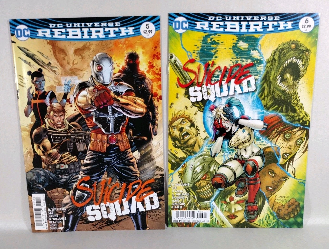 Suicide Squad (2016) DC Comic Set #1 2 3 4 5 6 7 8 + Vs Justice League #1