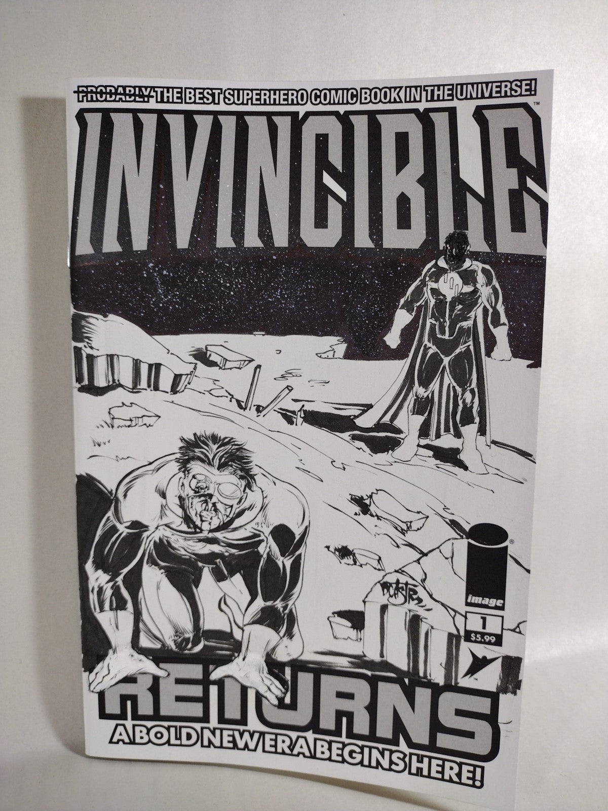 Invincible Returns #1 (2026) Image Sketch Cover Variant W Original DCastr Art