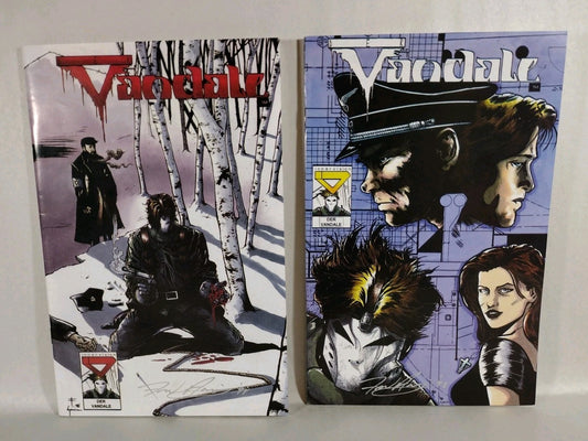 Der Vandale #1 2 (1996) Innervison Comic Set Signed Fred Antonacci VF-NM