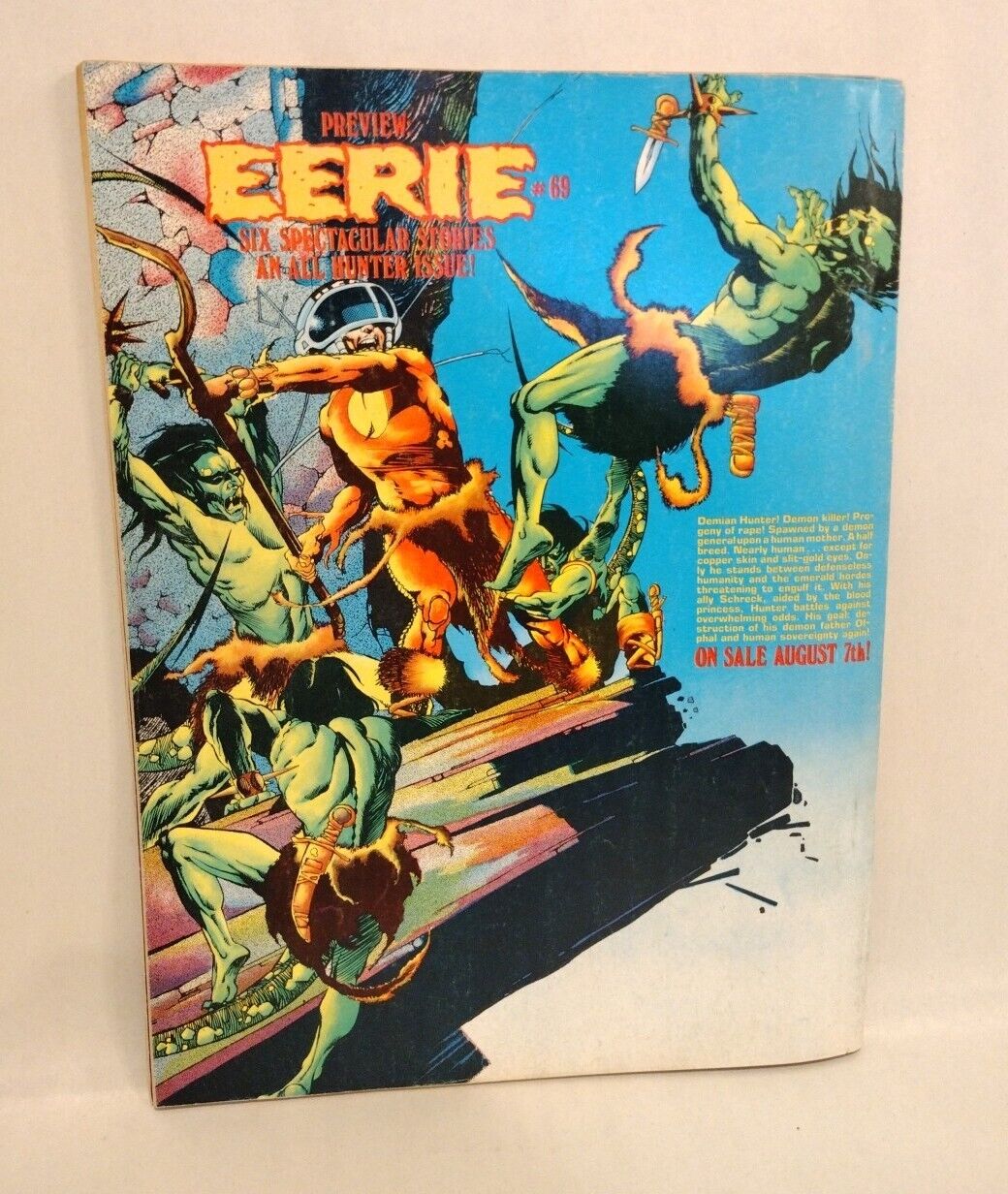 Eerie Magazine #68 (1975) Warren Hunter II Berni Wrightson Muck Monster In Color