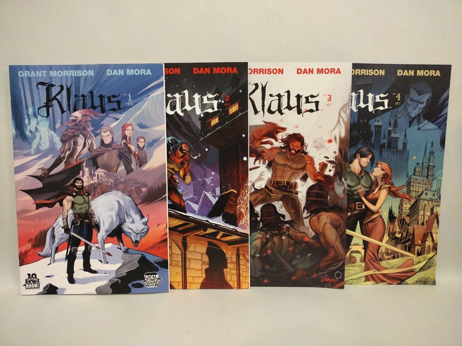 Klaus (2015) Boom Studios Comic Lot Set #1 2 3 4 Dan Mora Grant Morrison VF-NM