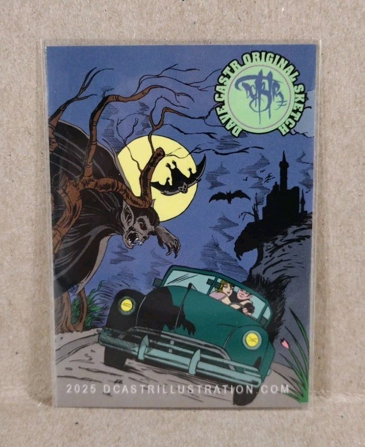 Dave Castr Crusin (2025) OAC Sketch Card W Original Stone Man Art ACEO