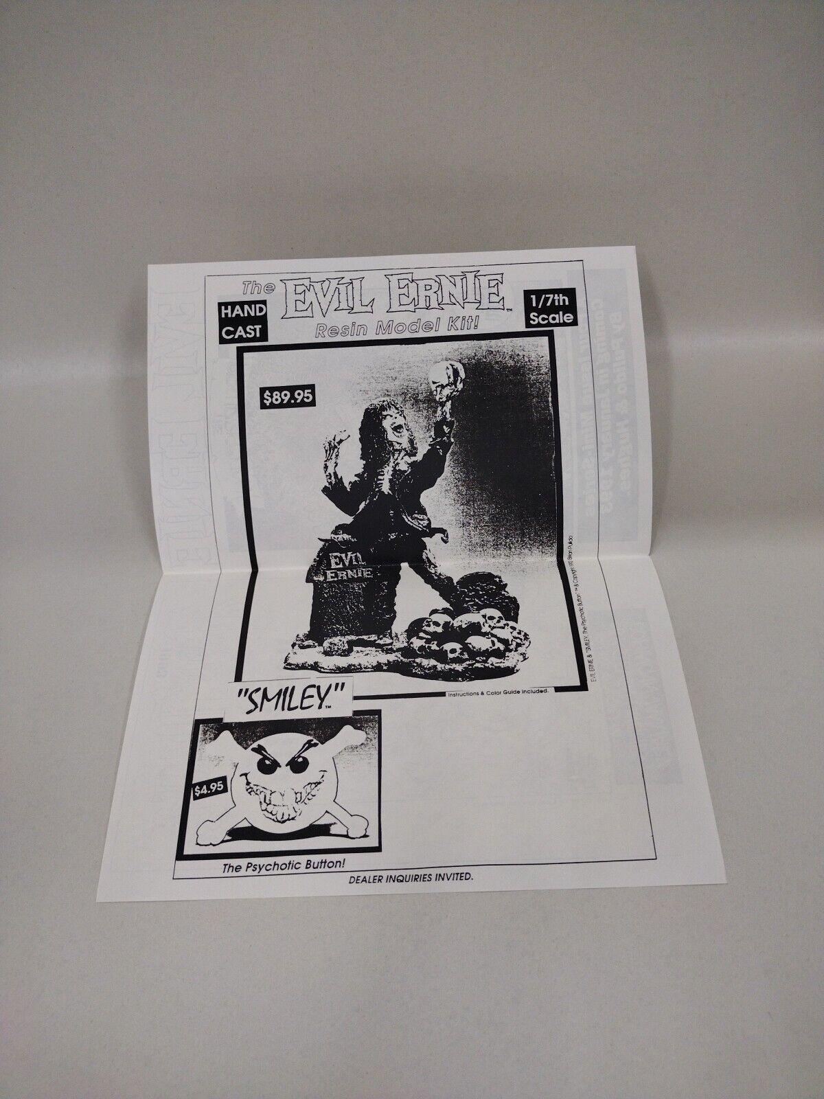 Evil Ernie (1992) Original 3 Page Flyer AD Lady Death Pre Chaos Comics