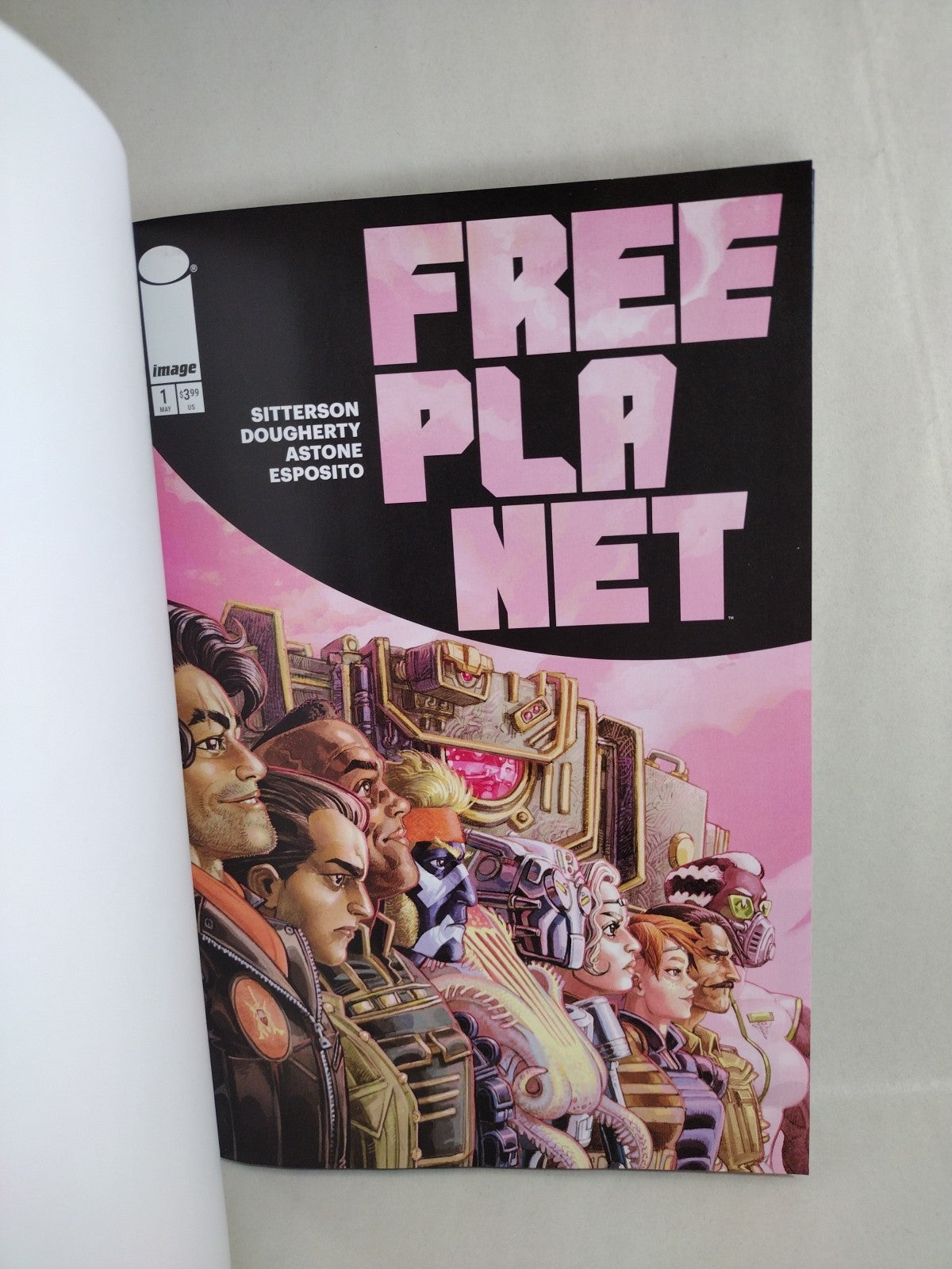 Free Planet #1 (2025) Image Comic Sketch Cover Variant W Original Dave Castr Art