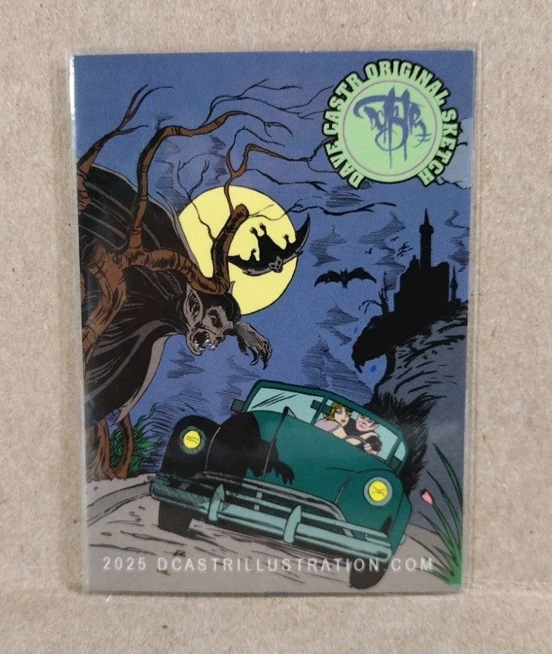 Dave Castr Crusin (2025) OAC Sketch Card W Original Marvel Archangel ACEO Art 