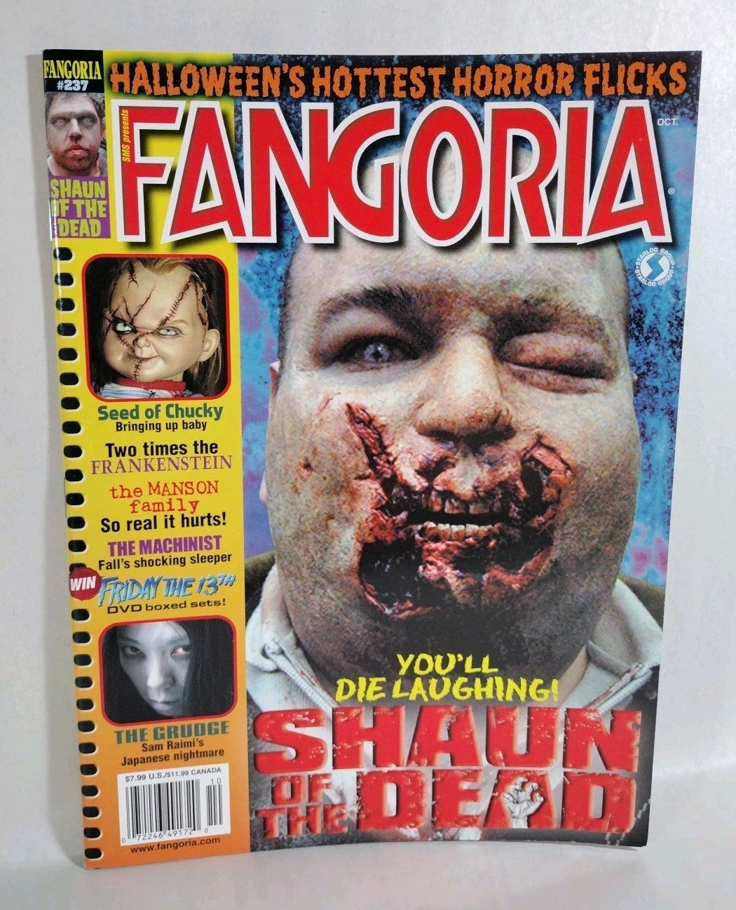 FANGORIA Magazine #237 (2004) Shaun Of The Dead Seed Of Chucky Machinist NM