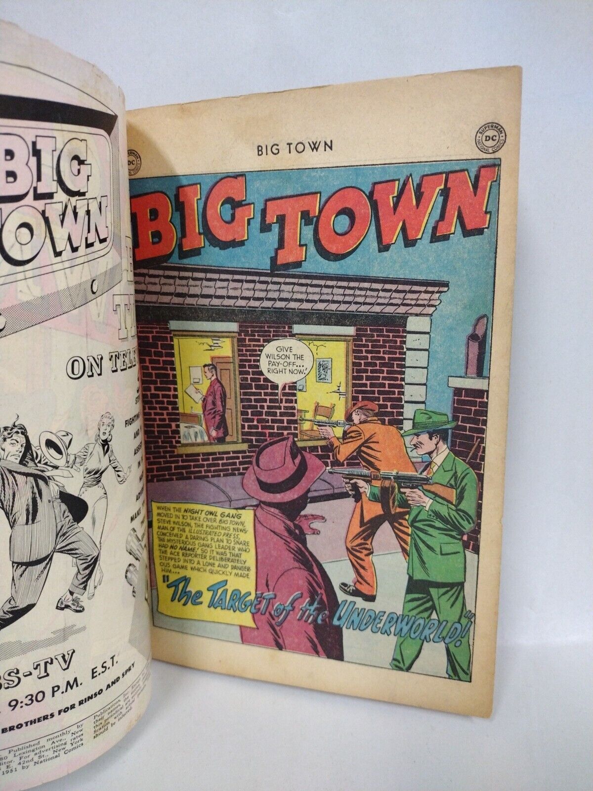 Big Town #8 (1951) DC Comic Golden Age Crime Comic