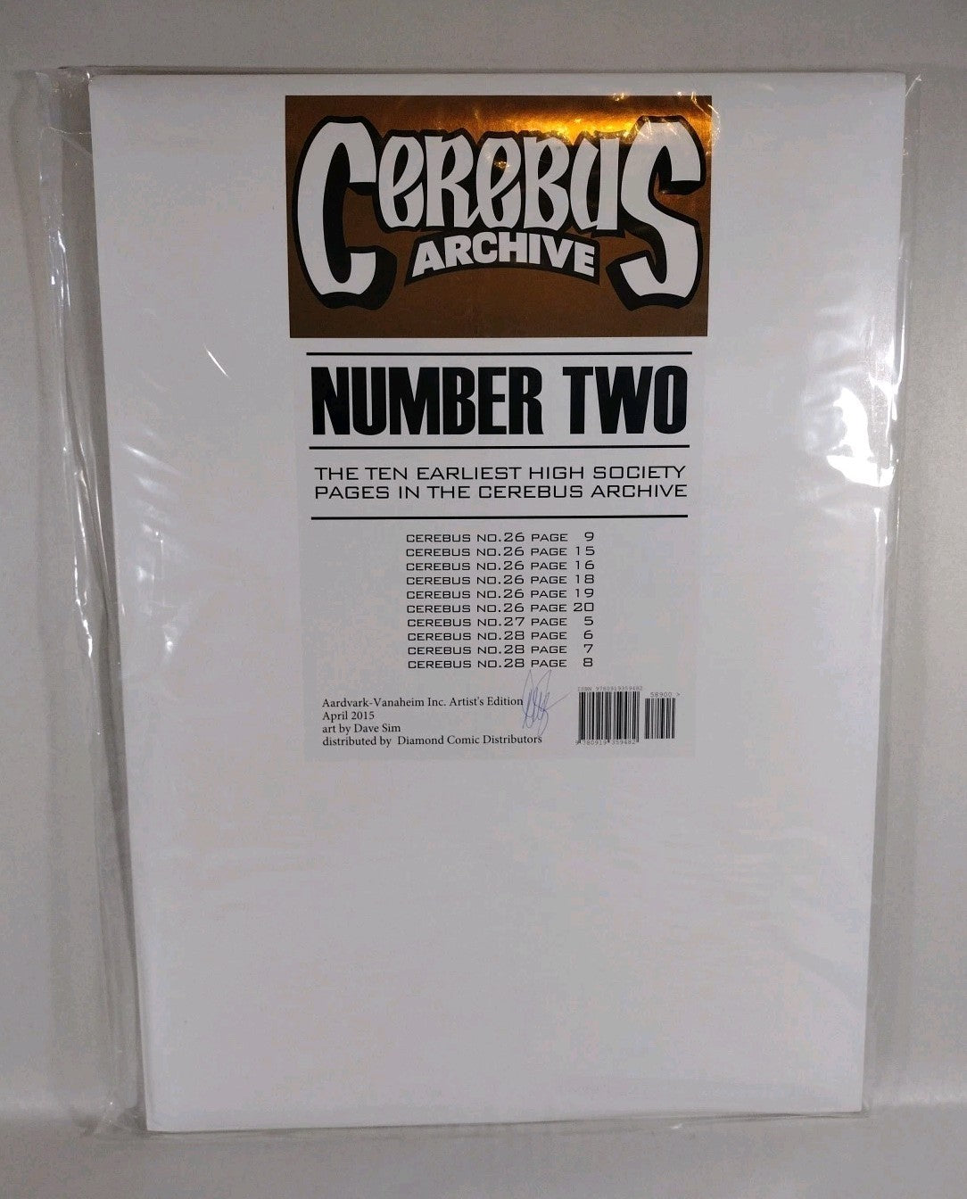 Cerebus Archive #1 2 3 (2014) Dave Sim Artist Ed. Portfolioi Signed New Sealed 