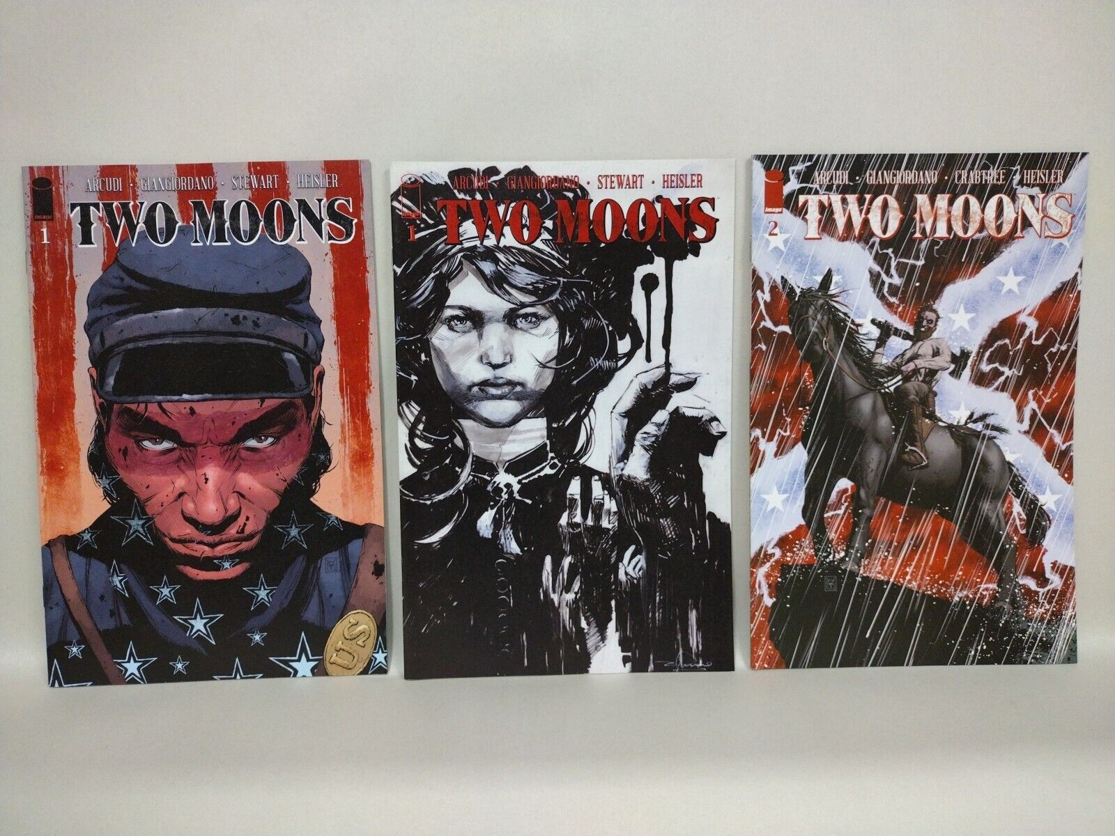 Two Moons (2021) Image Comic Lot Set 1a 1b 2 John Arcudi Valerio Giangiordano NM
