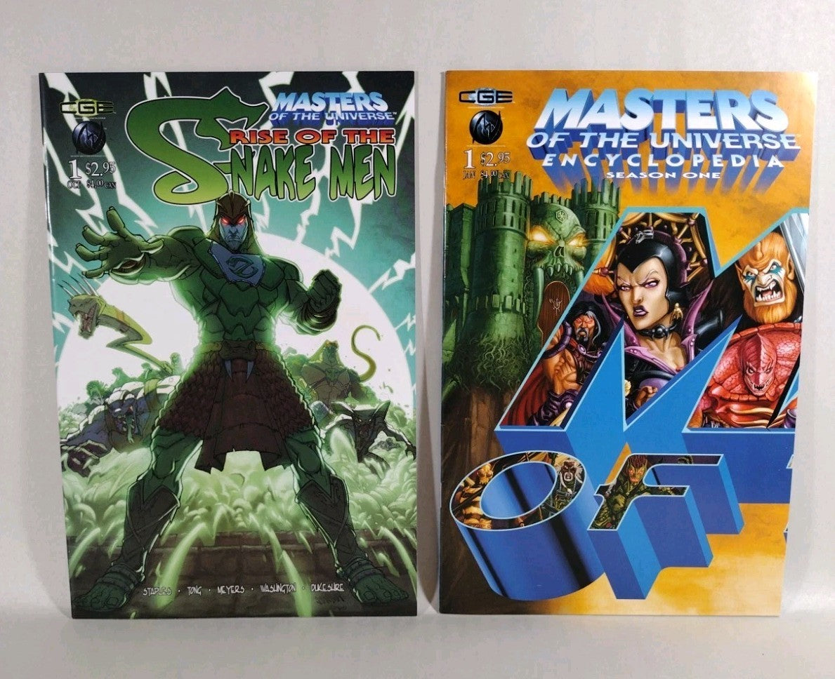 Masters Of The Universe MV Creations Comic Lot 1 2 4-6 Icons Of Evil Snakemen+