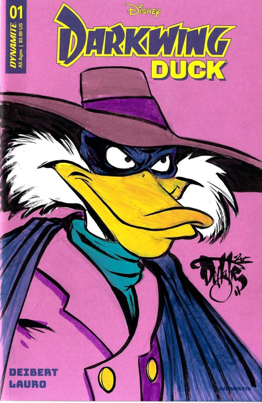 Darkwing Duck 1 (2023) Dynamite Comic Sketch Cover Variant W Original DCastr Art