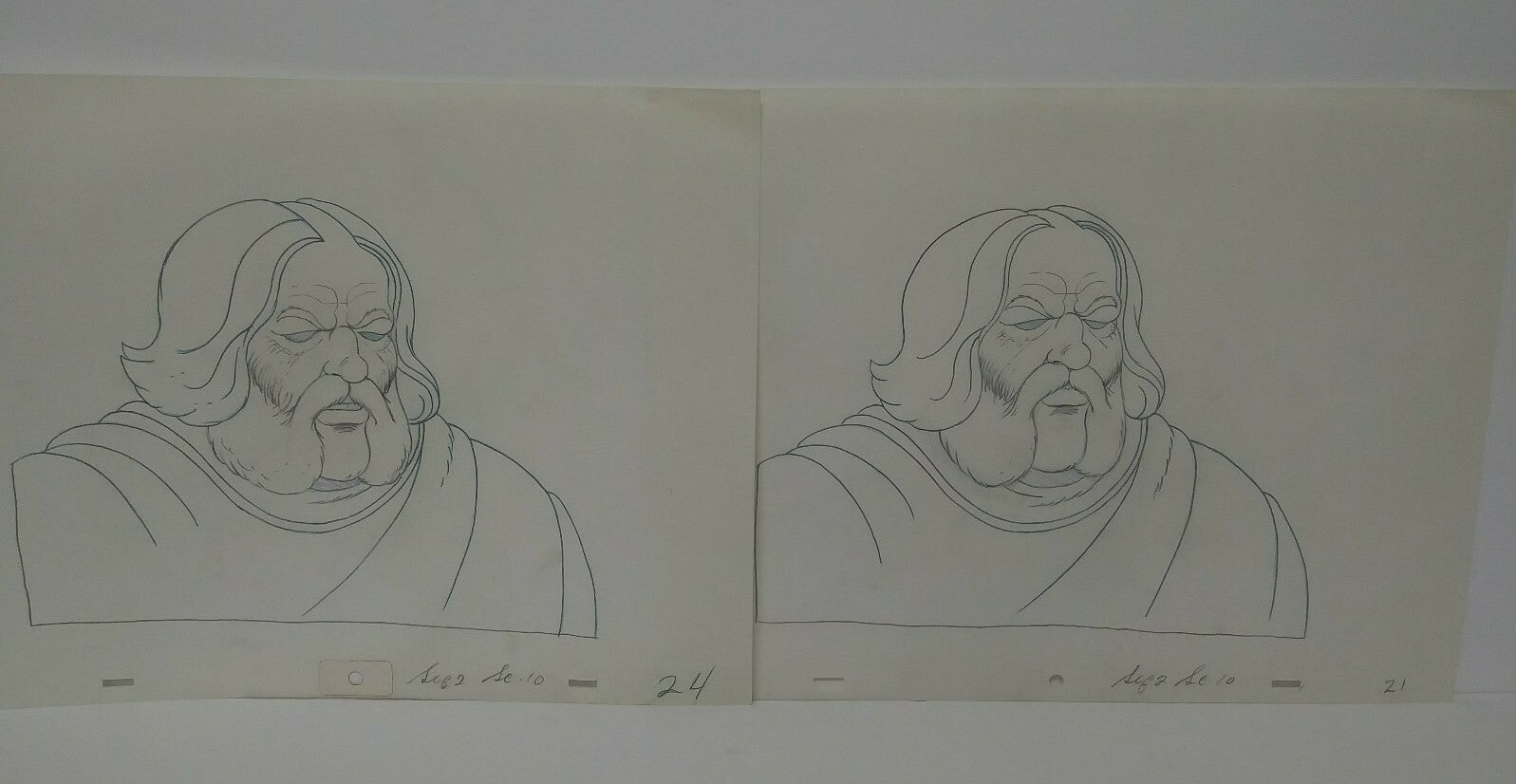 Lot Of 10 Original 1981 Heavy Metal Animation Pencil Art Prelims of Elder TAARNA