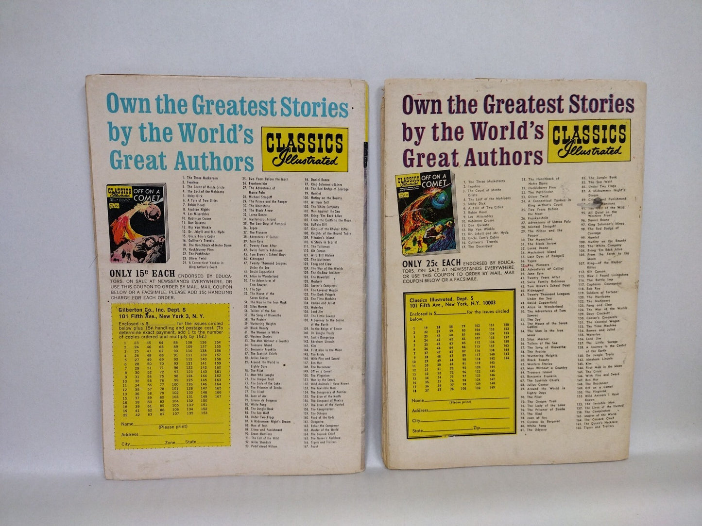 Lot Of 12 (1962-1964) Classics Illustrated Reader Comics Frankenstein 20k League