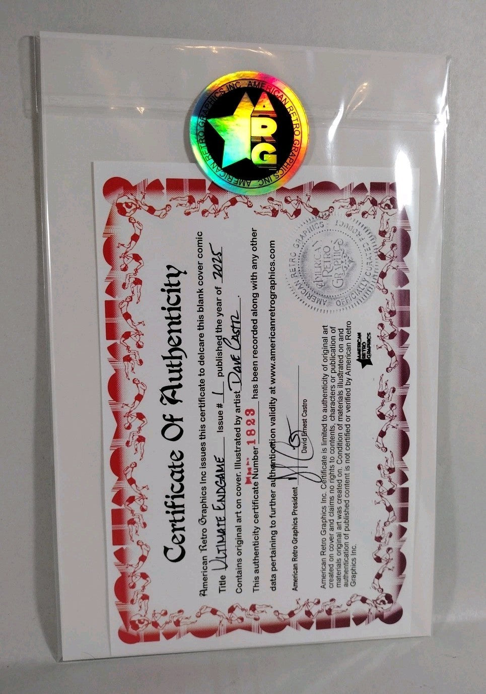 Ultimate Endgame #1 (2025) Marvel Comic Sketch Cover W Original DCastr Cage Art