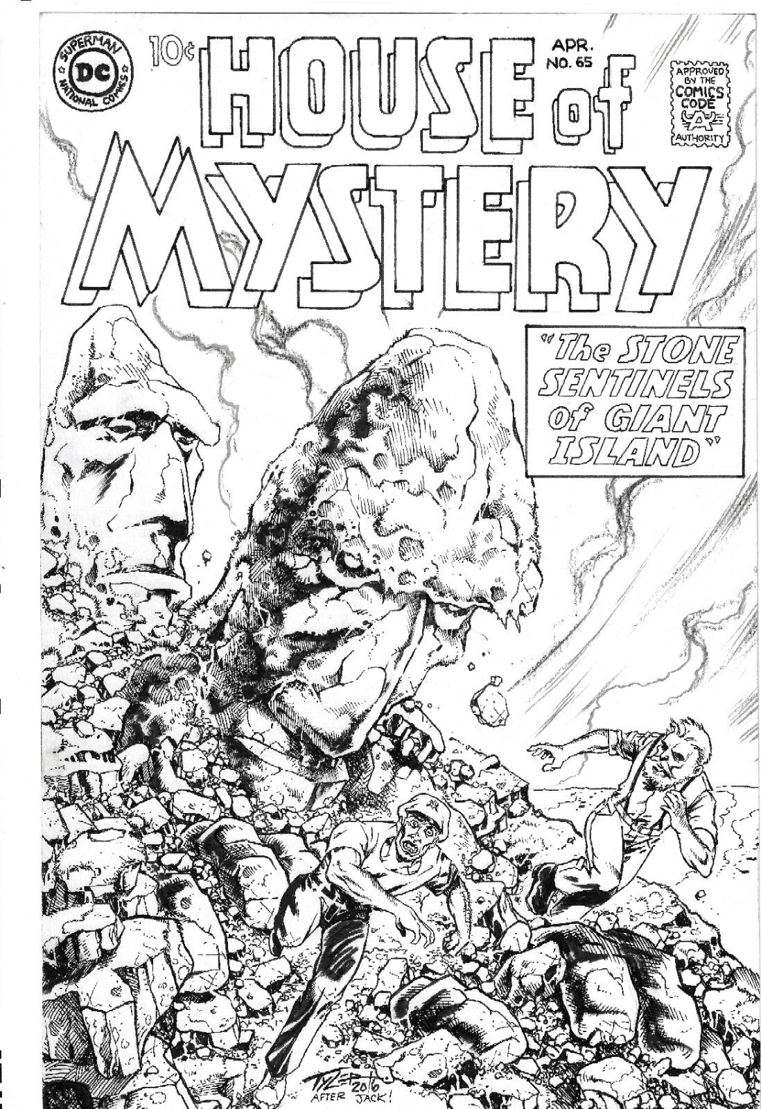 House Of Mystery 85 Tim Tyler Original Cover Recreation Art 11 X 17 Kirby Homage