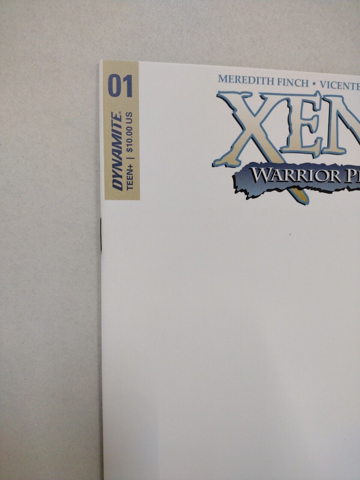 Xena Warrior Princess #1 (2018) Dynamite Comic Blank Sketch Cover Variant NM