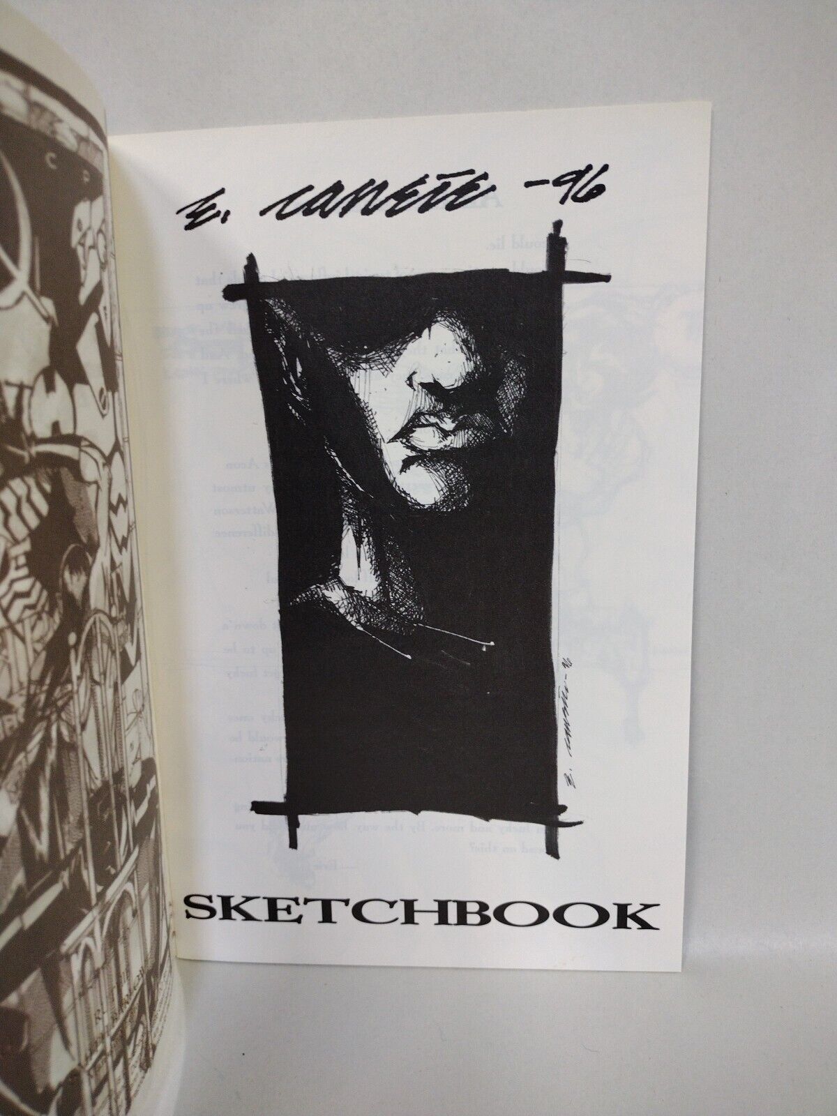 ERIC CANETE SKETCHBOOK (1996) SDCC Limited Edition Verotik 1st print NM