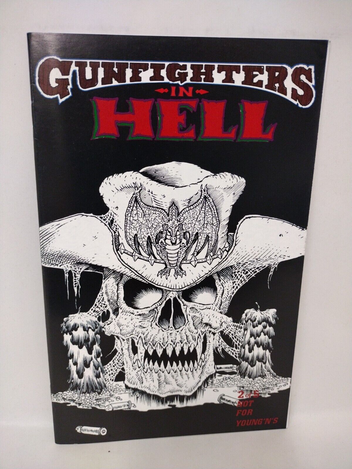 Gunfighters In Hell #2 (1993) Rebel Studios Gatefold Cover Joe Vigil VF-NM