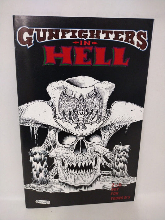 Gunfighters In Hell #2 (1993) Rebel Studios Gatefold Cover Joe Vigil VF-NM