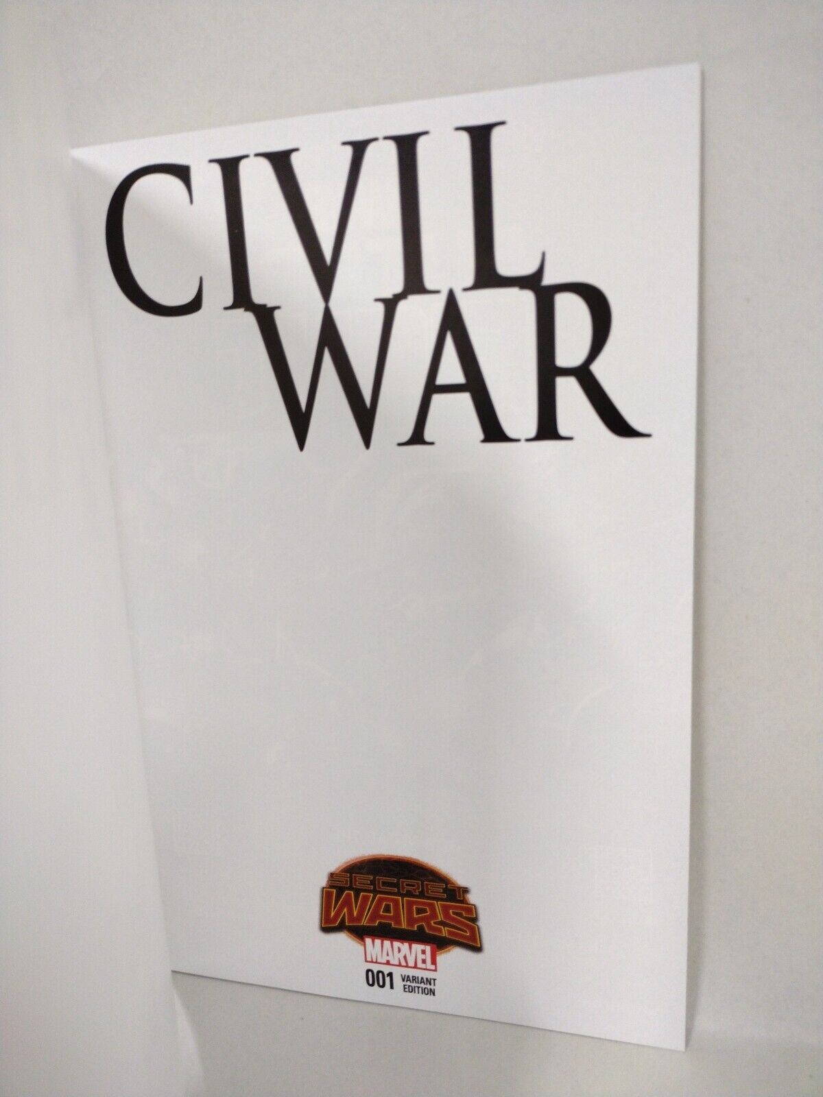 Civil War #1 (2015) Marvel Comic Blank Sketch Variant Cover NM Secret Wars