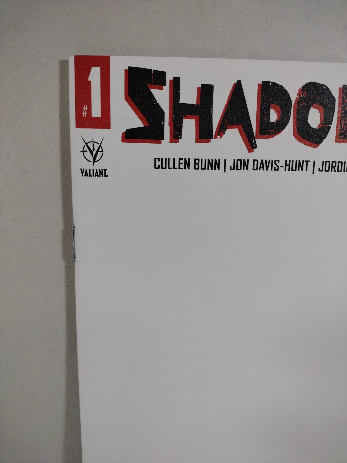 Shadowman #1 (2021) Valiant Blank Sketch Cover Comic Cullen Bunn New NM